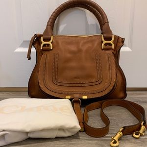 Chloe Medium Marcie Leather Satchel—100% AUTHENTIC